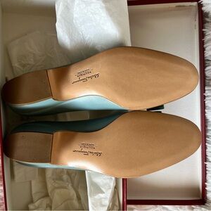Vintage Salvatore Ferragamo, Vara Pump, Rare Robin Egg Blue, Size 4.5B